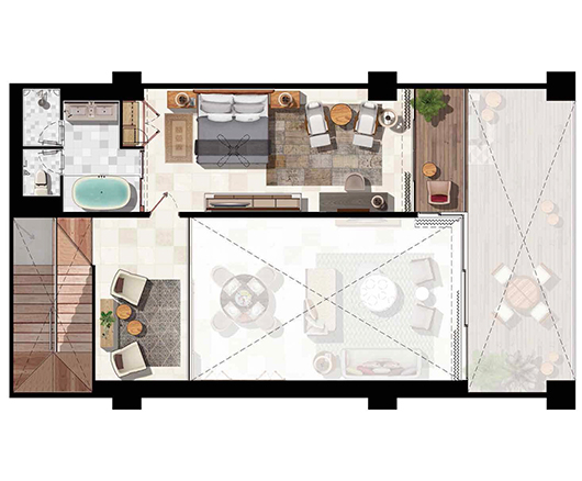 2 Bedroom Suite 2 Bedroom Suite