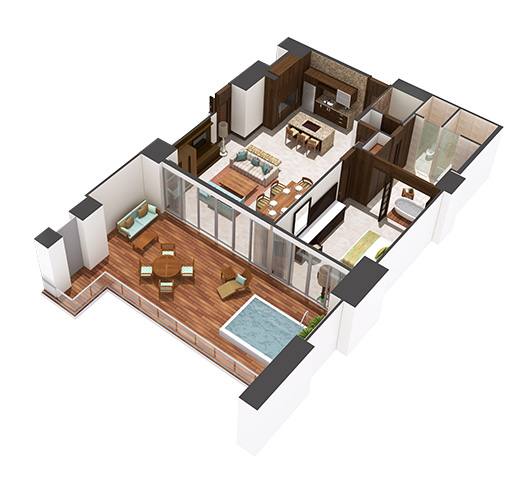 1 Bedroom Villa 1 Bedroom Villa