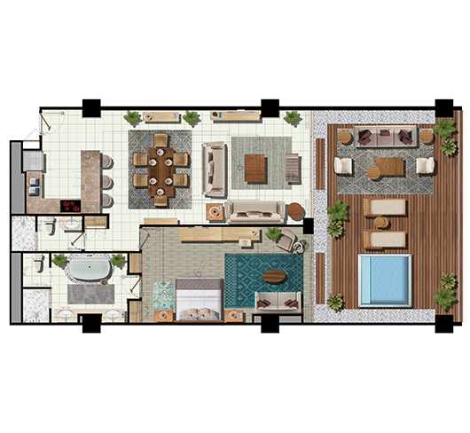1 Bedroom 1 Bedroom