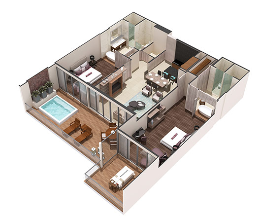 2 Bedroom Spa Suite 2 Bedroom Spa Suite